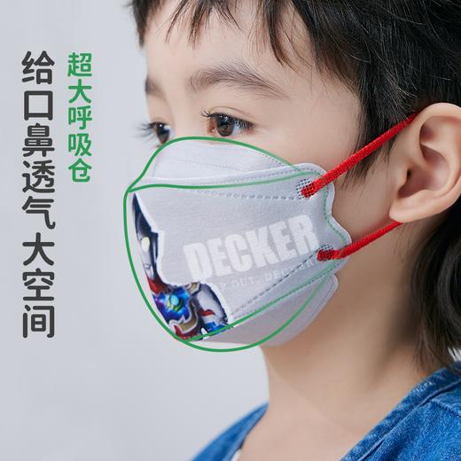 绿鼻子儿童3d立体真人奥特曼柳叶口罩一次性透气专用防护ip联名 商品图2