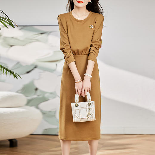 春装新款，时尚气质针织包臀连衣裙HR-ZYF2319-1 商品图2