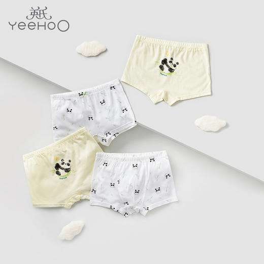 英氏-内衣类（常年）G3熊猫女平脚内裤2件装浅睡莲 商品图0