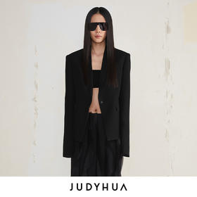 JUDYHUA 背系带层叠设计款西装