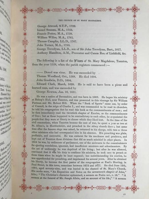1845年 圣玛丽·麦格达林教堂纪事 9幅版画插图 漆布精装16开 商品图13