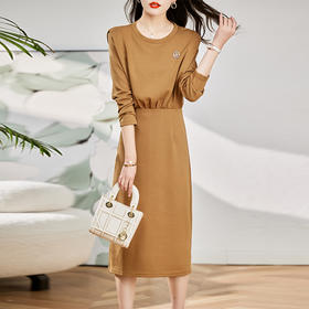 春装新款，时尚气质针织包臀连衣裙HR-ZYF2319-1
