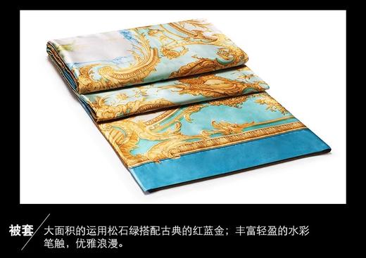 ROYALCOVER/罗卡芙复古洛可可宫廷风真丝数码印花四件套布吕尔宫 商品图4