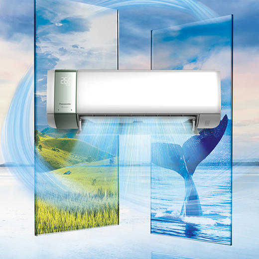 松下（Panasonic）新一级能效空调 20倍纳诺怡除菌自清洁壁挂式挂机强速冷暖醇风系列 【大1匹】J9KR10/J13KR10 商品图0