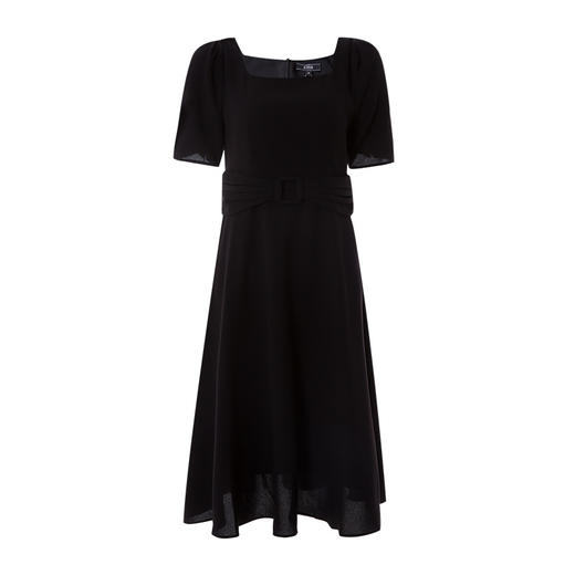 EITIE爱特爱春季新品方领简约优雅束腰显瘦连衣裙6907636 商品图5