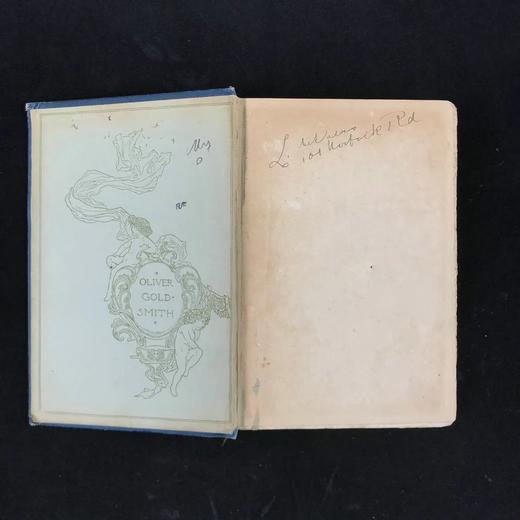 1898年 戈德史密斯《威克菲尔德牧师》 12幅彩色插图 漆布精装32开 商品图2