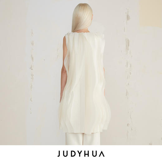 JUDYHUA 手工毛边蝶翼拼接设计款连衣裙 商品图2