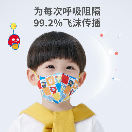 绿鼻子奥特曼婴儿口罩0-3岁儿童专用防护幼儿小宝宝3d立体口耳罩 商品图3