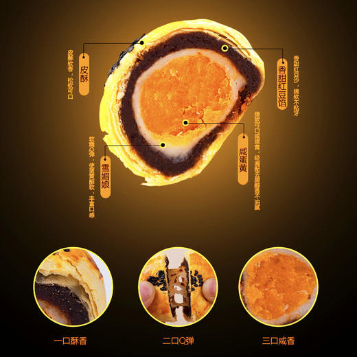 「9.9元包邮！6个装」蛋黄酥雪媚娘零食休闲食品早餐糕点美食小吃面包 商品图3