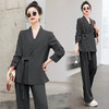 春装新款，套装宽松显瘦外套西装阔腿裤两件套HR-MYL2308-1 商品缩略图8