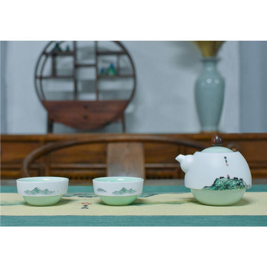 羽诗制造出品 雪域明珠套装茶具文创礼盒 商品图0