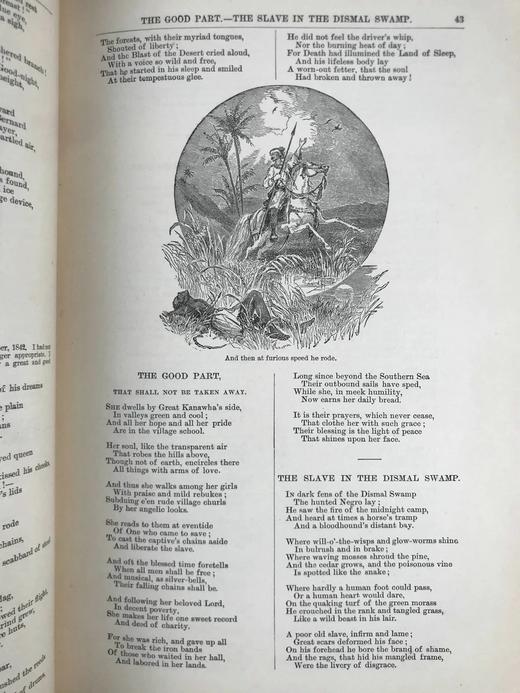 1882年 朗费罗诗集 约百幅版画插图 漆布精装16开 商品图13