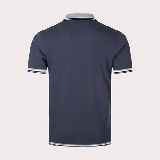 EMPORIO ARMANI 阿玛尼 男士棉质刺绣徽标短袖POLO衫 蓝色 3R1FC0 1JTKZ 0931 商品图1