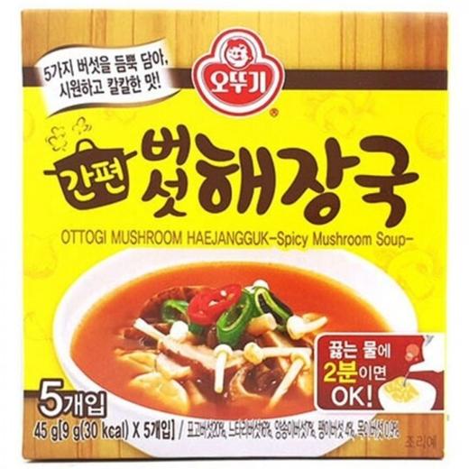 不倒翁简便蘑菇解酒汤(9gx5)오뚜기 간편 버섯해장국 商品图0