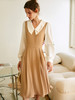 欧芮儿赫本风连衣裙女秋季2022新款收腰法式复古高级感a字伞摆裙 商品缩略图0