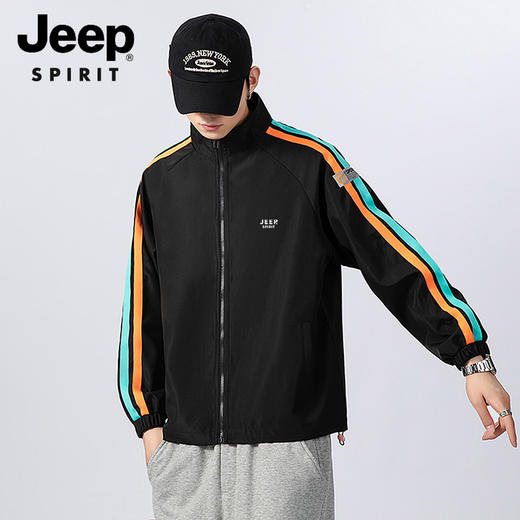 吉普2023新款春装情侣休闲立领夹克2306 商品图3