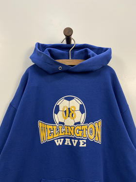 Y2K Vintage JERZEES 足球 连帽卫衣_HDS(L)