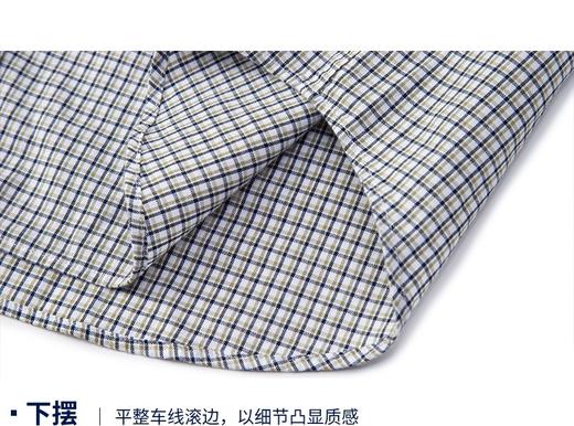 TOMMY HILFIGER  23新款春季男纯棉牛津纺休闲小格纹尖角扣易打理衬衫30591 商品图4
