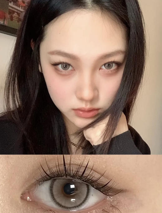 laseecon 2023新款 芭提浅褐/沙旺古麻 直接上热门好好看的浅亚麻灰；年抛/14.2mm/备注双眼度数 商品图1