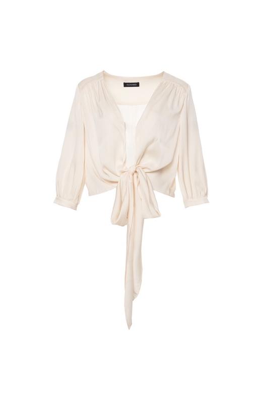 香槟色真丝飘带外搭 商品图0