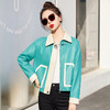 HRFS-WW880089圆环扣休闲2023春季新款翻领上衣小皮衣 商品缩略图2