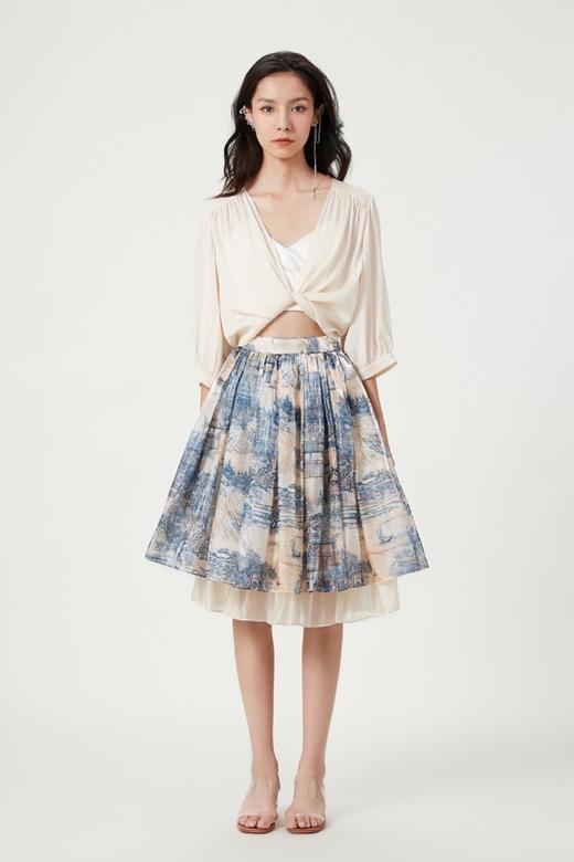 香槟色真丝飘带外搭 商品图1