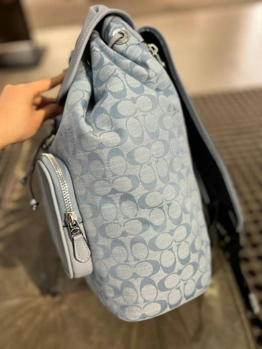 🇺🇸1999包邮！Coach Sullivan 香布雷翻盖抽绳双肩包🔥 商品图4