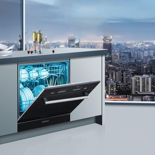 西门子（SIEMENS）10套进口嵌入式家用全自动洗碗机 高温消毒 热交换烘干SC454B01AC 智能洗+原装进口 升级SC454B01AC 商品图7