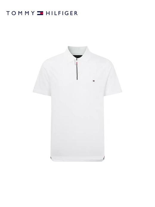 TOMMY HILFIGER   23新款春夏男装丝光棉撞色提花门襟翻领短袖POLO衫30768 商品图4