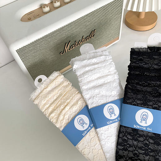 春夏新款女童袜子宝宝网眼蕾丝花边小腿袜樱花雨洛丽塔公主袜 商品图4