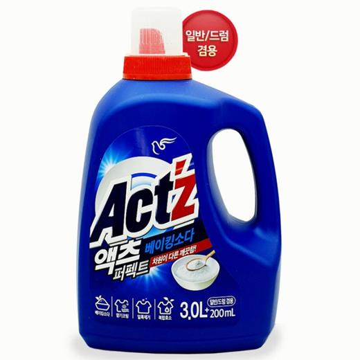碧珍强效洗净洗衣液通用3.0L액츠 베이킹소다 퍼펙트 세탁세제 일반/드럼겸용 商品图0