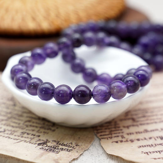 紫晶8mm珠料意卡米诺手串念珠单颗珠子散珠半成品 商品图2