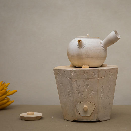 白泥急须及南丰六角风炉 商品图0