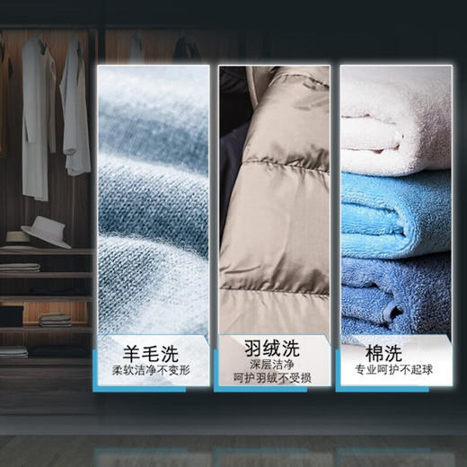 西门子(SIEMENS) 9公斤滚筒洗衣全自动 BLDC变频电 99.9%除菌 WB24ULZ81W专业羽绒洗 XQG90-WG42A2Z81W 商品图7