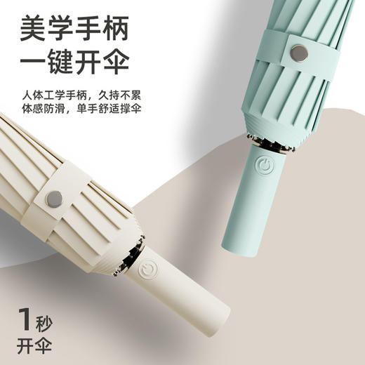 抗风暴32骨全自动uv雨伞 晴雨两用伞折叠太阳防晒紫外线 商品图1