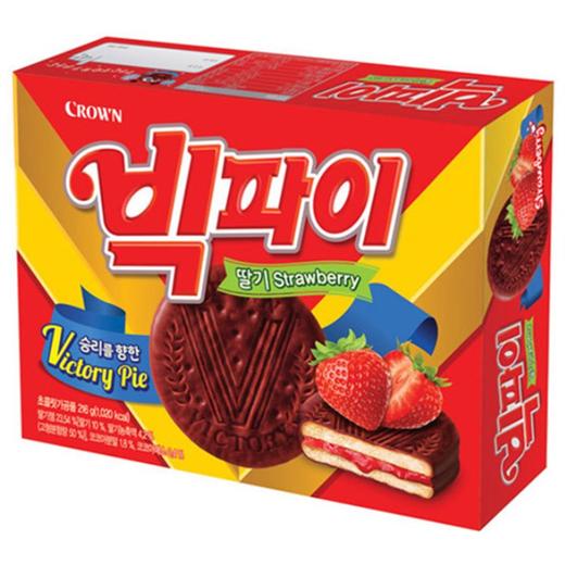 克丽安莓夹心饼干216g크라운 빅파이 딸기 商品图0