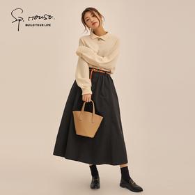 【春季上新】JCU ins风百搭伞裙/不规则分割半身裙