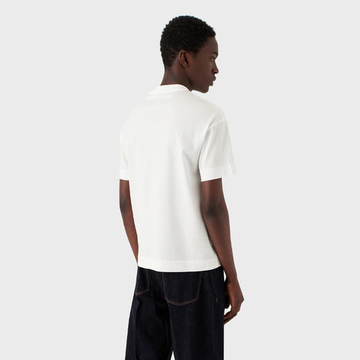 EMPORIO ARMANI 阿玛尼 男士字母徽标印花圆领短袖T恤 白色 3R1TBD 1JUVZ 0101 商品图2