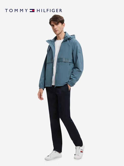 TOMMY HILFIGER  Tommy 23新款早春男装休闲运动风LOGO贴片连帽夹克外套MW0MW29679 商品图1