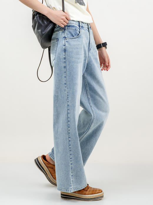 XIAOYU|冰醋酸直筒牛仔裤231KZ045 商品图1