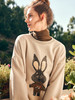 OLrain欧芮儿法式圆领卫衣女春季2023年新款慵懒趣味印花套头上衣 商品缩略图1