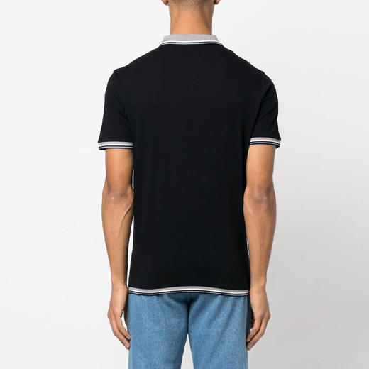 EMPORIO ARMANI 阿玛尼 男士棉质刺绣徽标短袖POLO衫 深蓝色 3R1FC0 1JTKZ 0920 商品图2
