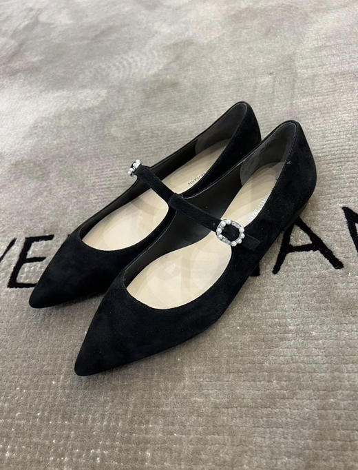 好折¥1499！SW dazzle 珍珠扣尖头平底鞋 商品图3