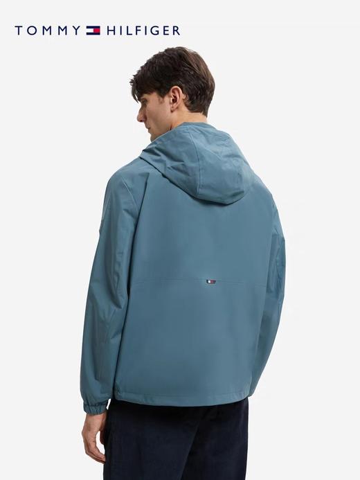 TOMMY HILFIGER  Tommy 23新款早春男装休闲运动风LOGO贴片连帽夹克外套MW0MW29679 商品图3