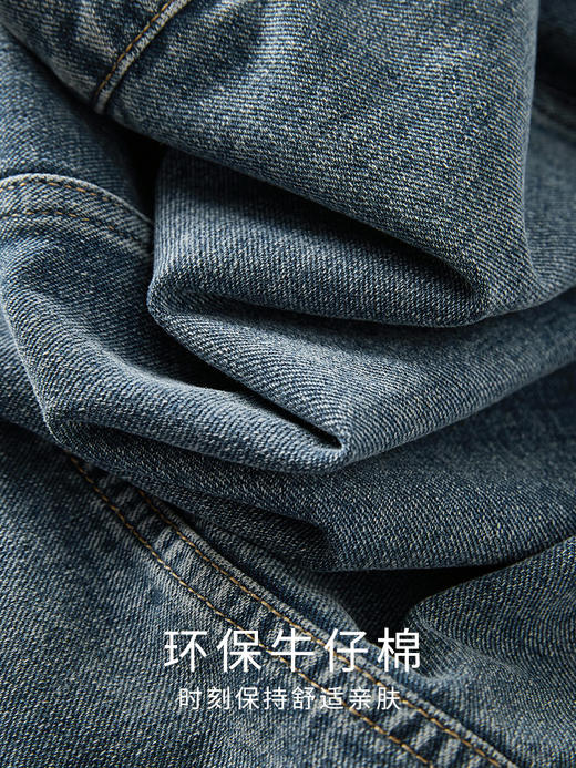 【熙世界】熙世界牛仔外套女ins潮2024春秋款珠片刺绣休闲复古bf风夹克上衣 商品图2