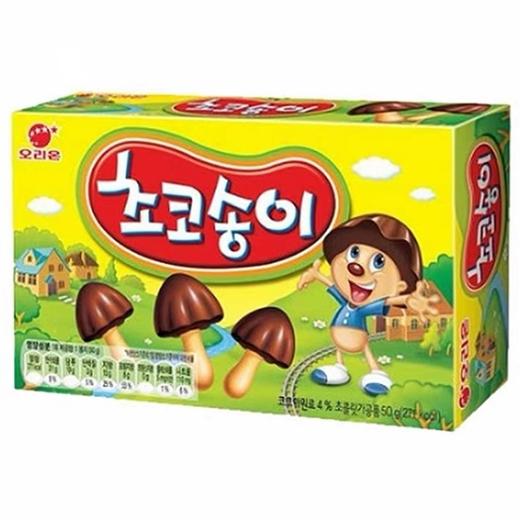 好丽友巧克力蘑菇饼干50g오리온 초코송이 商品图0