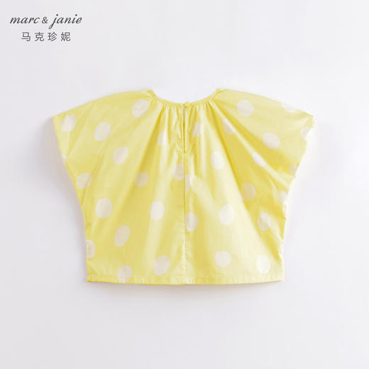 马克珍妮夏装新款 女童北欧风微鼓泡泡袖小衫230312 商品图2