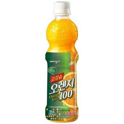 熊津高钙橙汁饮料500ml웅진 고칼슘 오렌지 商品图0