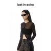 lost in echo设计师品牌Aliz系列网纱长袖开衫连衣裙 商品缩略图3