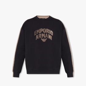 EMPORIO ARMANI 阿玛尼 男士棉质字母徽标印花长袖卫衣 混色 3R1MBE 1JHSZ 0087
